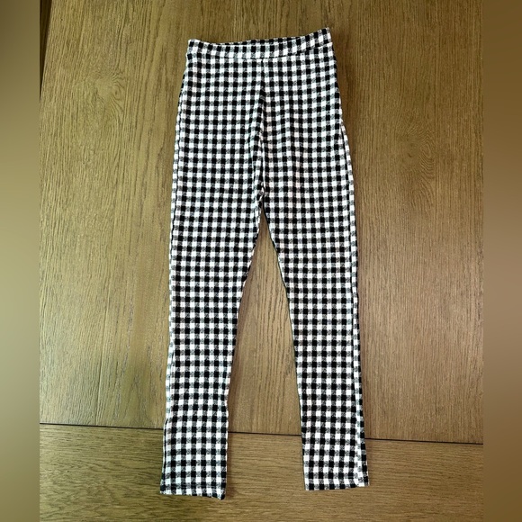Topshop Pants - Topshop Buffalo Check Black White Pants/Leggings Size 4